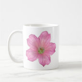 Rosa Geranium Kaffeetasse (Links)
