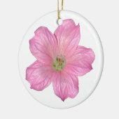 Rosa Geranium Keramikornament (Links)