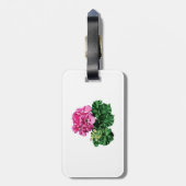 Rosa Geranium mit Deu Gepäckanhänger (Rückseite vertikal)