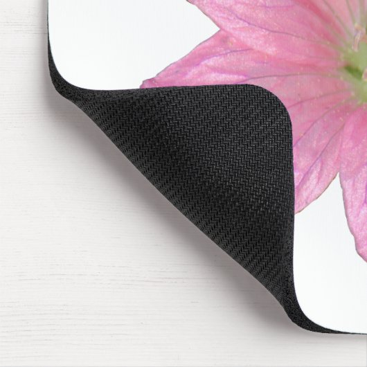 Rosa Geranium Mousepad (Ecke)