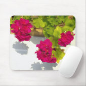 Rosa Geranium Mousepad (Mit Mouse)