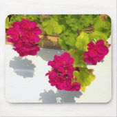 Rosa Geranium Mousepad (Vorne)