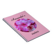 Rosa Geranium Notizblock (Rechte Seite)