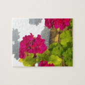 Rosa Geranium Puzzle (Horizontal)