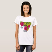 Rosa Geranium T-Shirt (Vorne ganz)