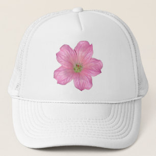 Rosa Geranium Truckerkappe