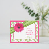 Rosa Gerber Rezept Karte für eine erfolgreiche Ehe (Stehend Vorderseite)