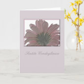Rosa Gerbera Beileid Italia Karte (Gelbe Blume)