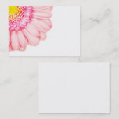 Rosa Gerbera-Blumen-Makronatur-Geschäfts-Karte Visitenkarte (Vorne/Hinten)