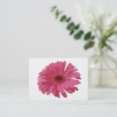 Rosa Gerbera Co ACEO Visitenkarte (Stehend Vorderseite)