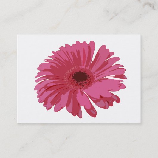 Rosa Gerbera Co ACEO Visitenkarte (Vorderseite)