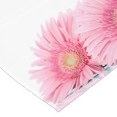 Rosa Gerbera Daisies Elegante Fotografie Kurzer Tischläufer (Ecke)
