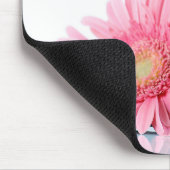 Rosa Gerbera Daisies Elegante Fotografie Mousepad (Ecke)