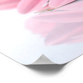 Rosa Gerbera Daisies Elegante Fotografie Poster (Ecke)
