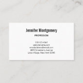 Rosa Gerbera Daisies Elegantes Foto Visitenkarte (Rückseite)