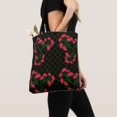 Rosa Gerbera-Daisy-Blumenstrauß-Muster Tasche (Von Nahem)