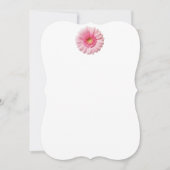 Rosa Gerbera Daisy Einladungen (Vorderseite)