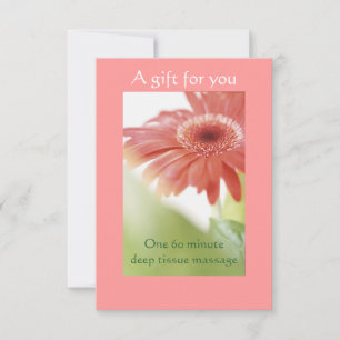 Rosa Gerbera Daisy Geschenkgutschein