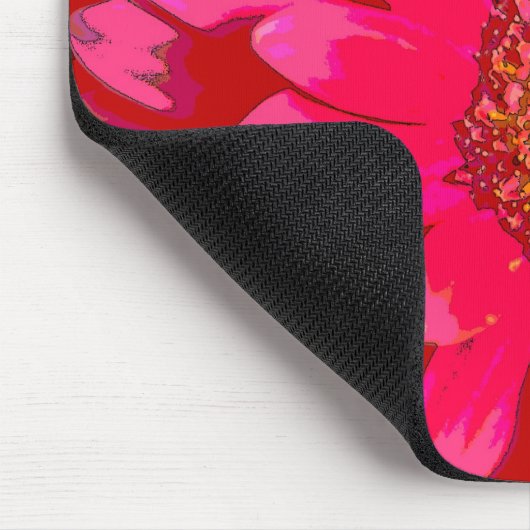 Rosa Gerbera-Gänseblümchen Mousepad (Ecke)
