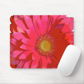 Rosa Gerbera-Gänseblümchen Mousepad (Mit Mouse)
