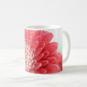 Rosa Gerbera Kaffeetasse (VorderseiteRechts)