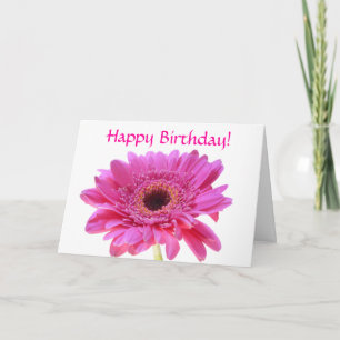 Rosa Gerbera Liebe Card Karte