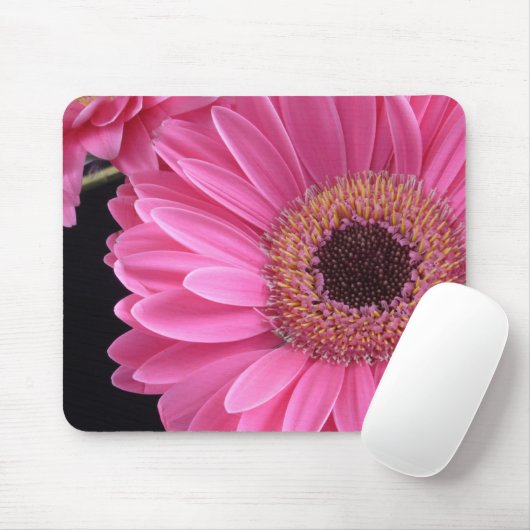 Rosa Gerbera Mousepad (Mit Mouse)