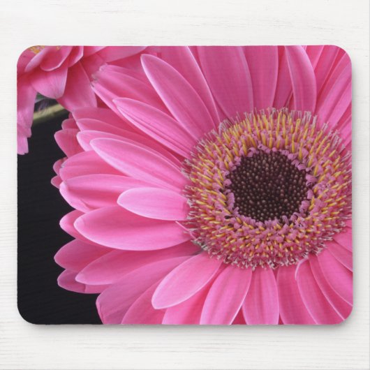 Rosa Gerbera Mousepad (Vorne)