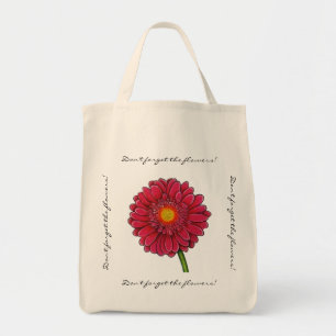 Rosa Gerbera Tragetasche