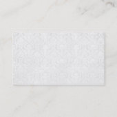 Rosa Gerbera-Wasser lässt Visitenkarte fallen (Rückseite)