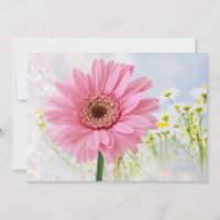 Rosa Gerbera zu jeder Gelegenheit Einladung