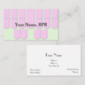 Rosa Gerichts-Berichts-Maschine befestigt Visitenkarte (Vorne/Hinten)