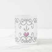 Rosa, gerötete Mattierte Tasse (Mittel)