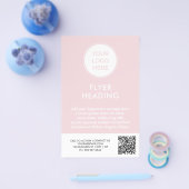 Rosa Geschäft Logo Marketing Flyer (Einzeln)