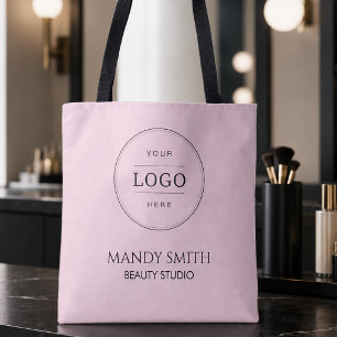 Rosa Geschäftslogo Tasche