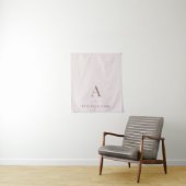 Rosa Geschäftstischläufer-Banner Wandteppich (Beispiel)