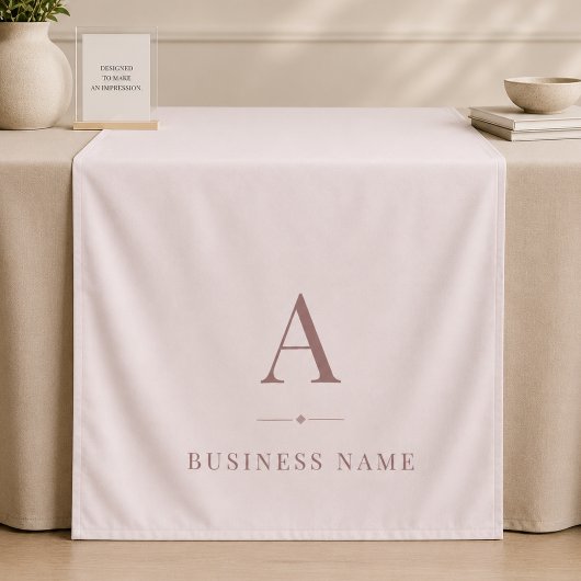 Rosa Geschäftstischläufer-Banner Wandteppich