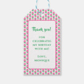 Rosa-Geschenk-Tag Geschenkanhänger (Vorderseite)