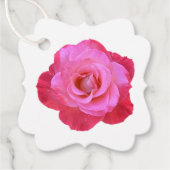 Rosa-Geschenk-Tag Geschenkanhänger (Vorderseite)