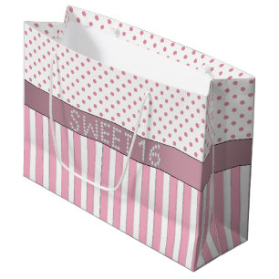 Rosa Geschenk-Tasche L des Große Geschenktüte