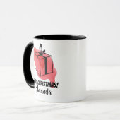 Rosa Geschenk Tasse (Vorderseite Links)