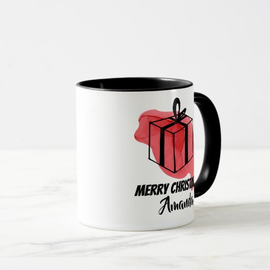 Rosa Geschenk Tasse (VorderseiteRechts)