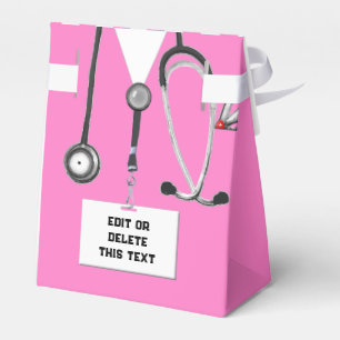 Rosa Geschenkbox zur Abschlussfeier der Medizinisc Geschenkschachtel