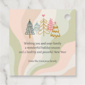 Rosa Geschenkboxen - Familie oder Unternehmen - Fl Geschenkanhänger (Rückseite)