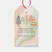 Rosa Geschenkboxen - Familie oder Unternehmen - Fl Geschenkanhänger (Rückseite)