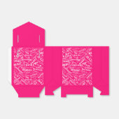 Rosa Geschenkboxen mit mehrsprachigen Texten Geschenkschachtel (Ungefaltet)