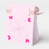 Rosa Geschenkboxen mit Schmetterlingen Geschenkschachtel (Rückseite)