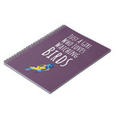 Rosa Geschenke für Babymädchen mit Vögeln für Kind Notizblock (Linke Seite)