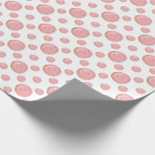 Rosa Geschenkpapier mit Blasen (Ecke)