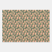 Rosa Geschenkpapier mit Weihnachtsbaum-Motiv, mode Set (Vorderseite 3)